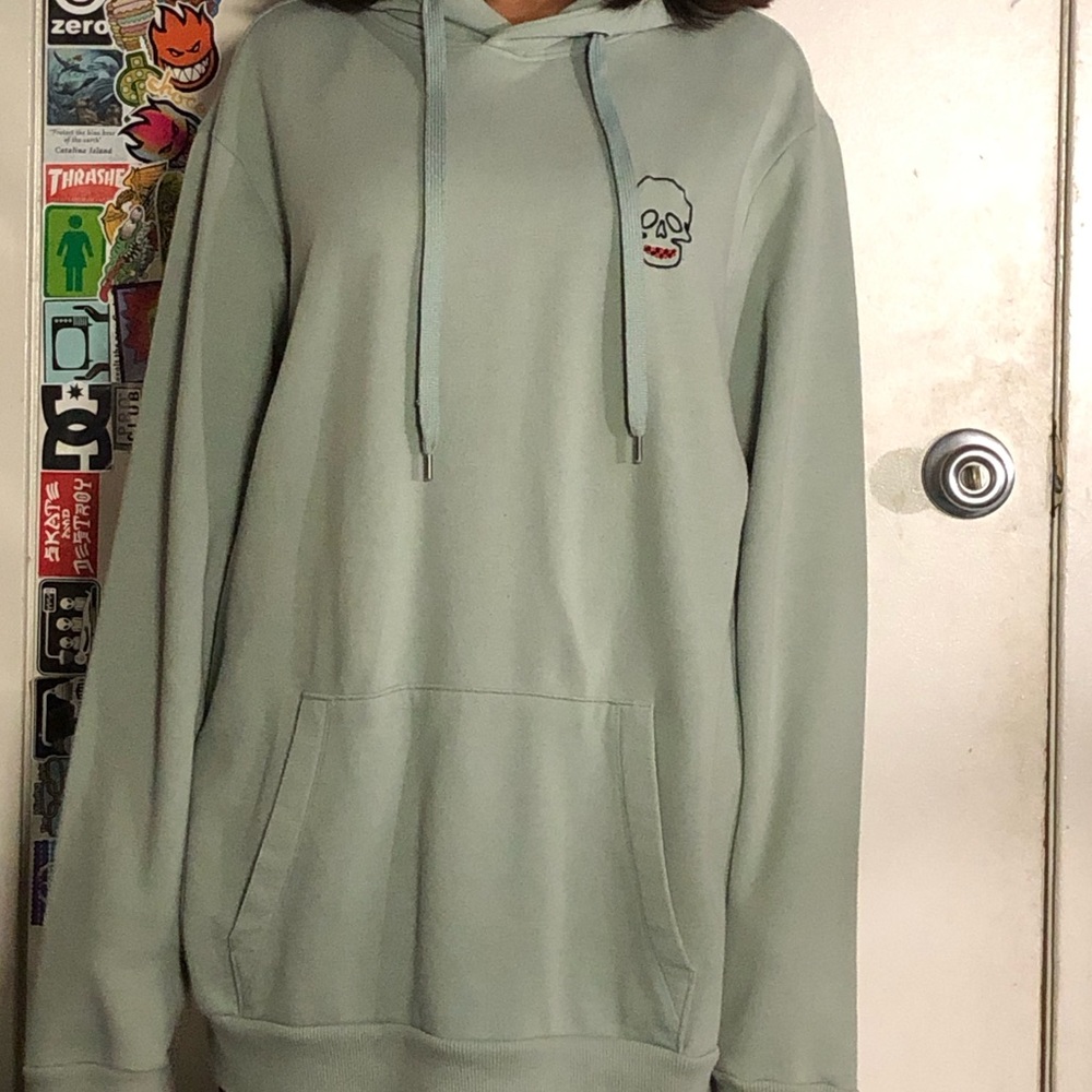 No boundaries super soft cozy skull hoodie skater emo jacket teenager